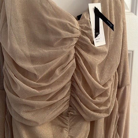 Sparkly Light Gold Dress NWT - Picture 5 of 5
